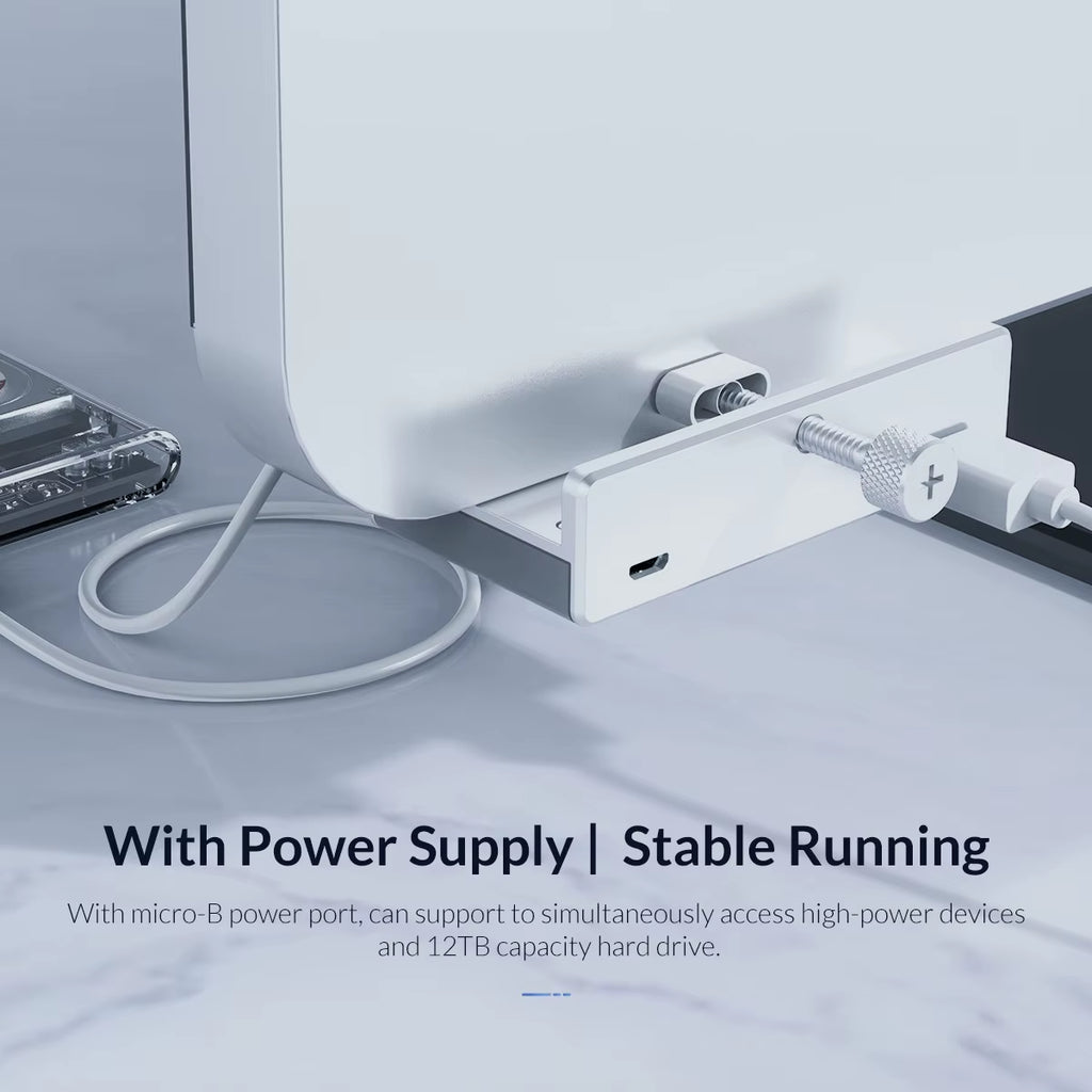 USB 3.0 Hub Clip Design Aluminum Alloy 4 Ports USB 3.0 HUB Travel Charger Charging Hub Station 5Gbps Data Transmission